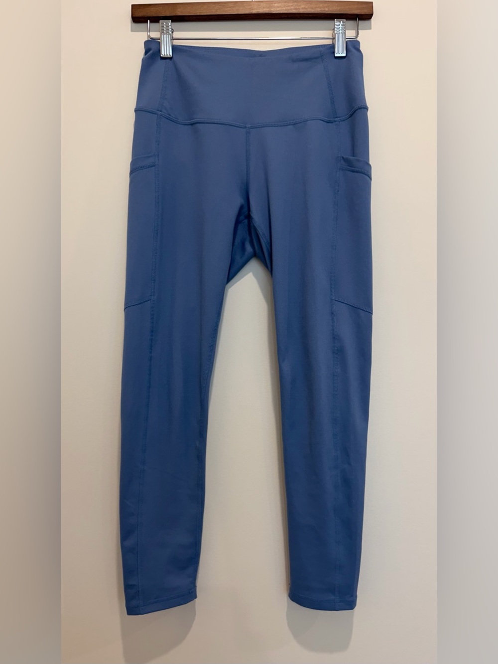Zella Women’s Pocket High Waisted Performance 24” Length Leggins Slate Blue SZ S
